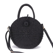 Load image into Gallery viewer, Round Inlaid Handbag (Black)